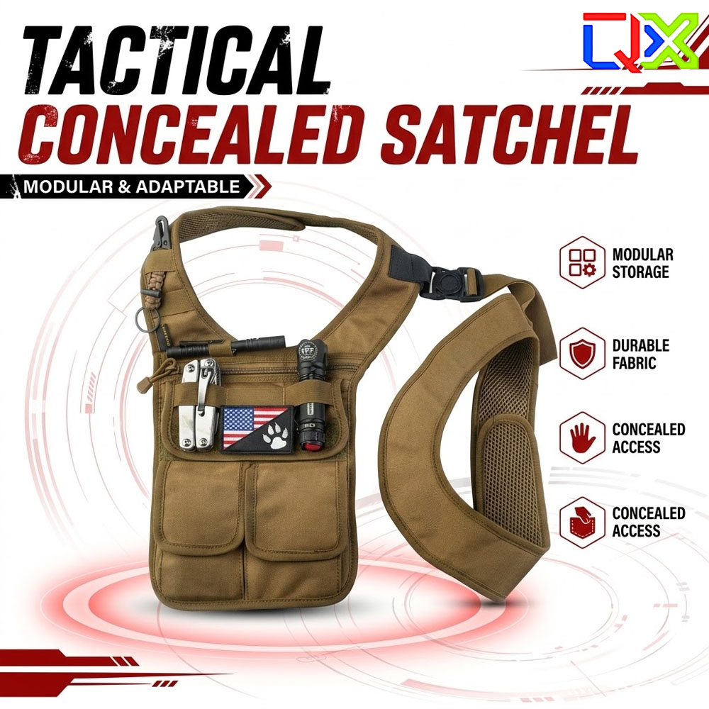 Edc Carry Bag For Men - QX Taktische Verdeckte Umhängetasche für Unter