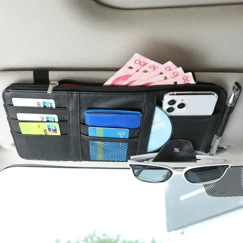 Edc Carry Pen - Auto-Sonnenblenden-Organizer mit Mehrfachtaschen, Auto-Innenausstattung, Dokumentenaufbewahrungstasche, Stifthalter