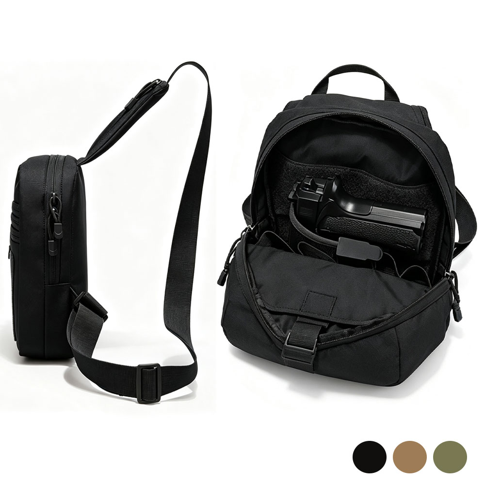 Edc Concealed Carry Holster - Taktische Brusttasche Crossbody Schultertasche Verdeckte Waffentasche