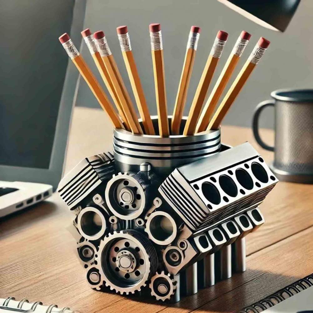 Edc Carry Pen - Stifthalter aus Kunstharz, V8, Automotor-Stifthalter, einzigartiger