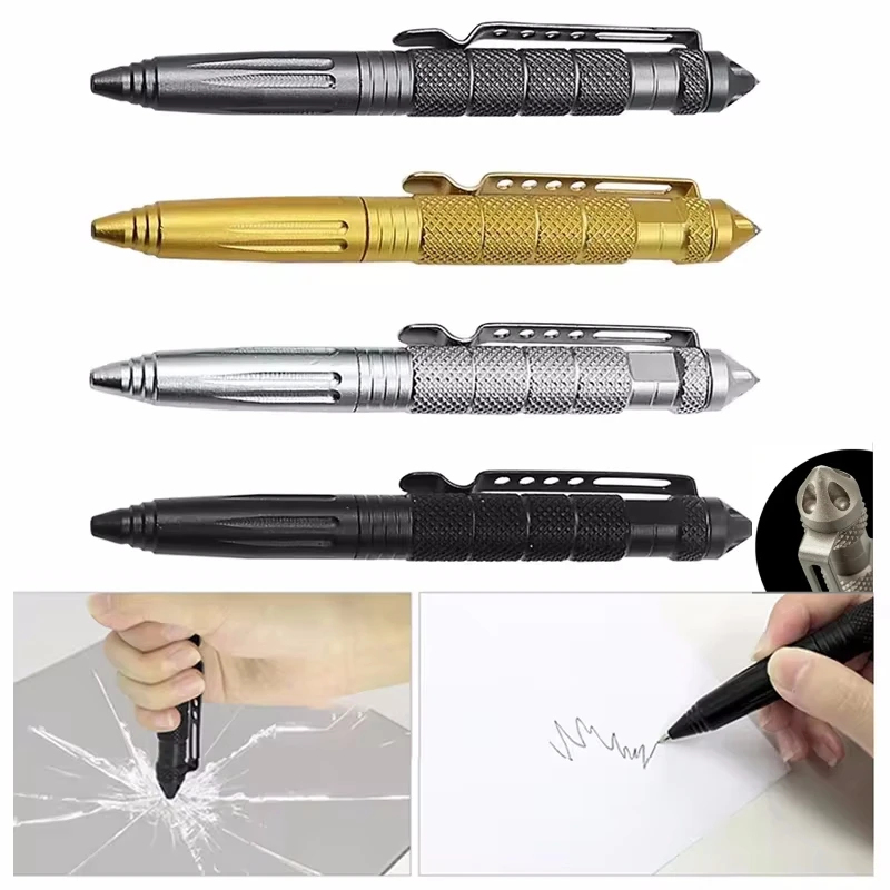 Pen Tactical Glass - 1/2/3/4 Stück Multifunktionaler Taktischer Stift für
