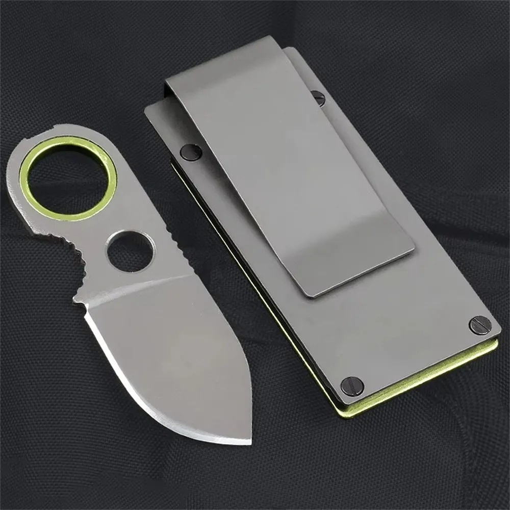 Edc Pocket Carry Fixed Blade - Mini EDC Ringmesser mit feststehender Klinge
