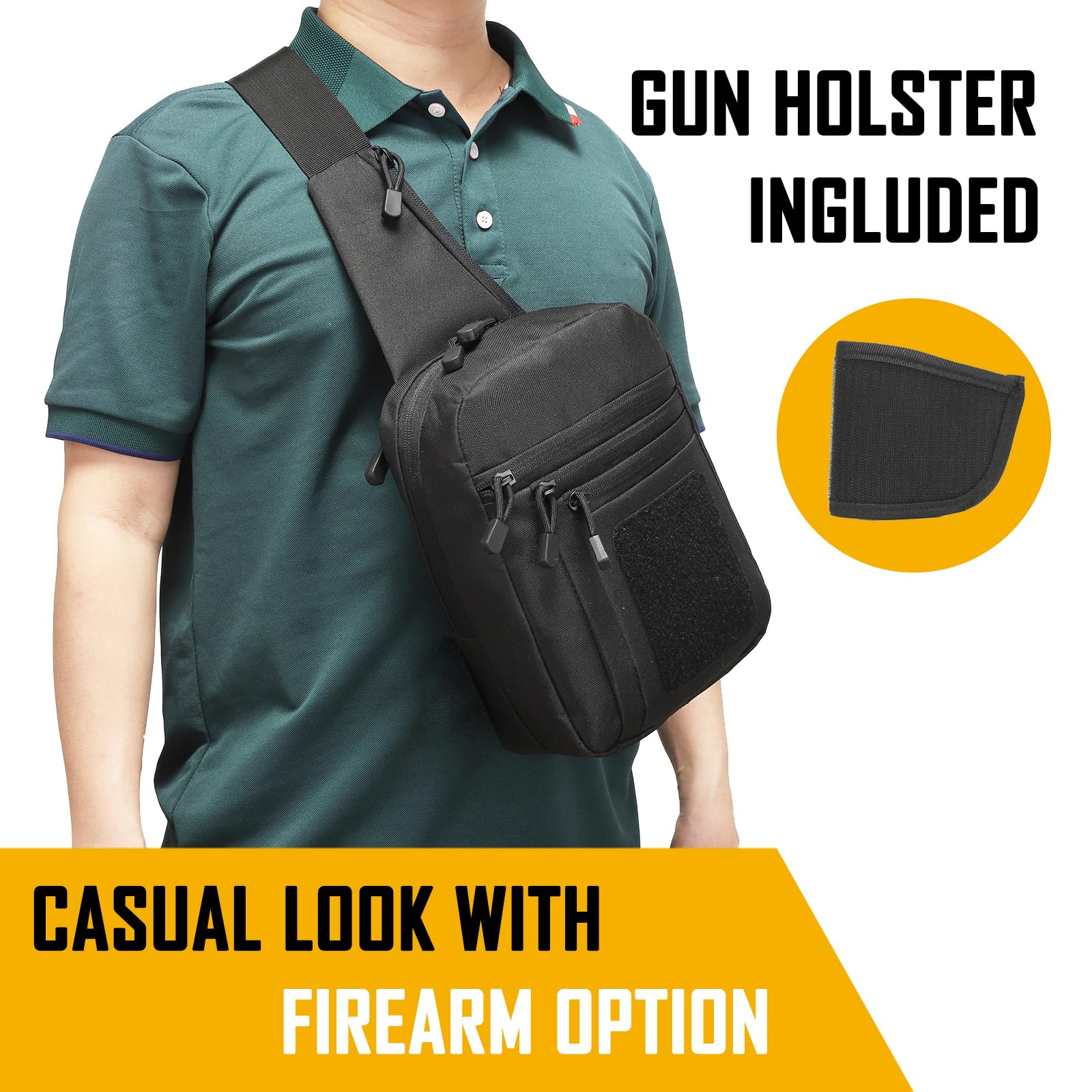 Edc Carry Bag For Men - Verdeckte Tragetasche für Herren, Ccw-Tragetasche, EDC-Tragetasche,