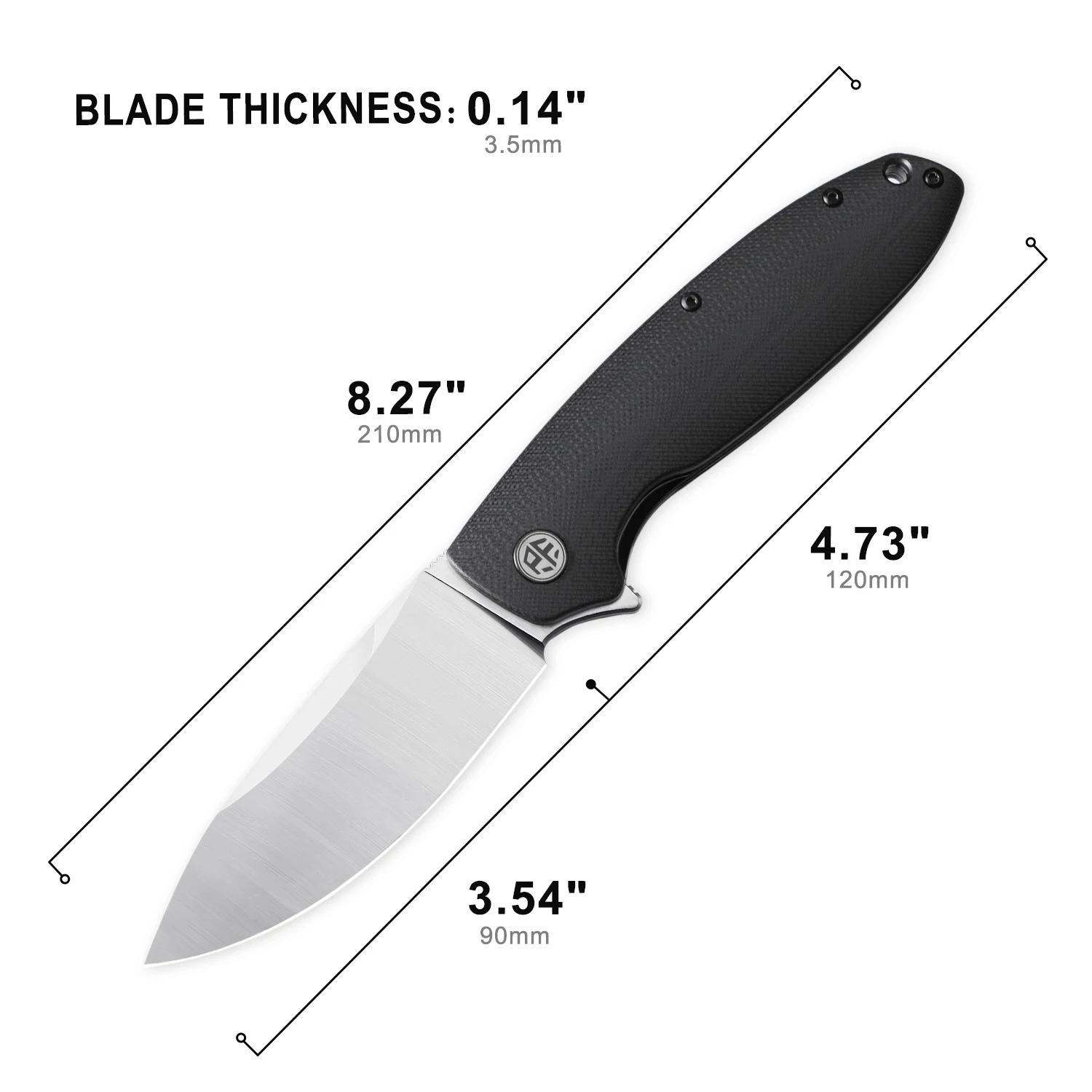 Versteinerter Fisch PFB01 Klap – Pocket Knife Ceramic Bewertung und Preis